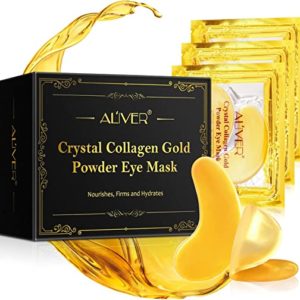 24k Gold Eye Mask 25 pairs, Under Eye Masks for Puffy Eyes and Dark Circles Treatments Under Eye Patches Eye Mask for Deep Moisturizing Wrinkle Eye Bags Dark Circles & Puffiness Refresh Your Eyes