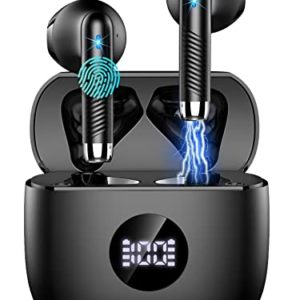 Wireless Earbuds, 2023 Bluetooth 5.3 Headphones In Ear 13mm Drivers Wireless Headphones 40H Deep Bass Stereo Bluetooth Earbuds Built in ENC Mic, LED Display, USB-C, IP7 Waterproof Bluetooth Earphones