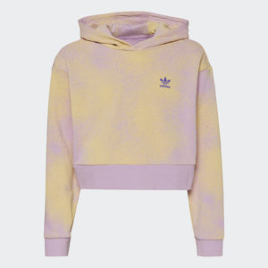 adidas Originals Graphic Print Crop Hoodie Kids'