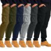 Alamo Men's Straight-fit Cargo Combat Trousers 6 pocket Workwear full Pants