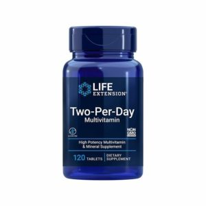 Life Extension Two-Per-Day High Potency Multi-Vitamin & Mineral Supplement 120 T