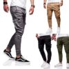 Men Casual Combat Joggers Pants Cargo Loose Baggy Sport Trousers - ACCEPT OFFER