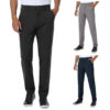 Men's Stretch Dress Pants Slim fit Workwear Golf Casual Flex Chino Work Trousers