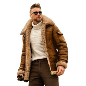 Men's Winter Thicken Faux Fur Fashion Casual Loose Keep Warm Coats Jackets