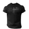 USA Eagle Flag T Shirt Distressed Patriotic American Tee S - XXL