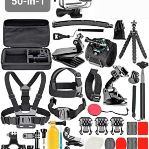 50-in-1 + Waterproof Case for gopro Hero 9 10 11 Action Camera Accessory Kit