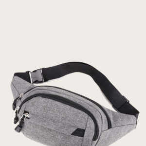 Basic Grey Fanny Pack Waist Bag