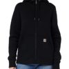 Carhartt Women's Clarksburg Full Zip Hoodie Hooded Sweatshirt, Black, XX-Large