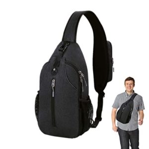 Chest Sling Bag - Large Sling Daypack Backpack Shoulder Bag,Portable Outdoor Travel Hiking Rucksack Multipurpose Chest Bag for Men Women