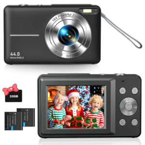Digital Camera HD 1080P 44MP LCD Display Screen 16X Zoom Anti-Shake Autofocus US