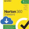 Norton 360 Standard 2023, Antivirus software for 1 Device and 1-year subscription with automatic renewal, Includes Secure VPN and Password Manager, PC/Mac/iOS/Android, Activation Code by email