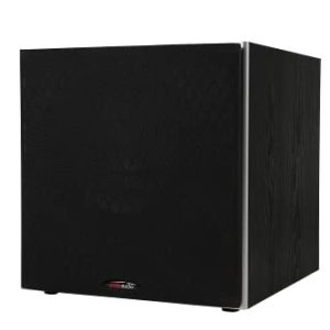 POLK AUDIO Polk PSW10e Active Subwoofer, 10 Inch Powered Subwoofer, Power Port Technology, Up to 100 Watts, Big Bass in Compact Design, Easy Setup with Home Theater Systems - Black