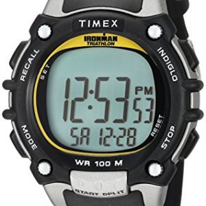 Timex Ironman Men's 100 Lap Flix - Black / Yellow Highlights