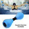 1pair Aquatic Aerobic Exercise Foam Dumbbell Water Resistance Fitness Equipment