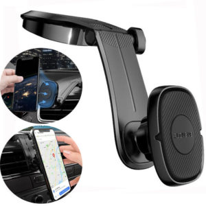 1x Magnetic Magnet Phone Holder Car Dashboard Mount Stand Car Accessories Black