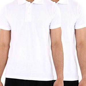 2X Boys Polo T Shirts School Kids Uniform Shirts Schoolwear Half Sleeve/Full Sleeve TEE PQ Tshirts Children 4-12 Years (5-6 Years, 2X Boys H/S White)