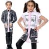 A2Z 4 Kids Girls Transparent Hooded Raincoat Lightweight Waterproof Rainwear - Raincoat 450 Baby Pink 9-10