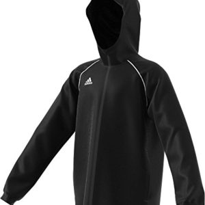 adidas Children's Core18 Rn Jkt Y JACKET, Black/White, 164 UK