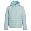 adidas Girls' Classic Puffer Jacket, Almost Blue, Large (14)