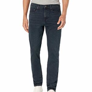 Amazon Essentials Men's Comfort Stretch Straight Slim-Fit Jean (Previously Goodthreads), Blue Black Vintage, 32W / 29L