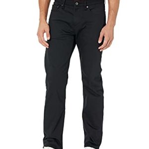 Amazon Essentials Men's Straight-Fit Stretch Jean, Black, 32W / 31L