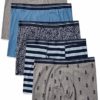 Amazon Essentials Men's Tag-Free Boxer Briefs, Pack of 5, Pineapple, XL