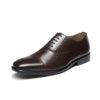 Bruno Marc Men's Dress Shoes Formal Classic Cap Toe Lace Up Oxfords Dark Brown DP06 Size 10 US/ 9 UK