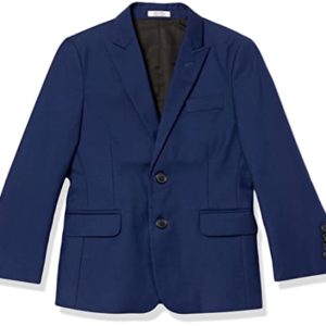 Calvin Klein Boys' Blazer Suit Jacket, Infinite Blue, 20 Husky