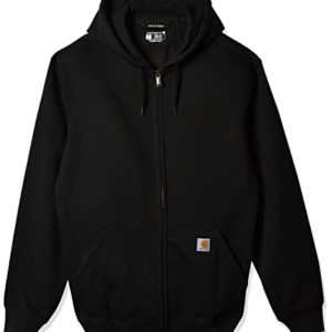 Carhartt .100614.001.S006 Paxton Heavyweight Zip Front Sweatshirt, Colour: Black, Size: Large
