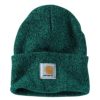 Carhartt Men's Knit Cuffed Beanie Hat, Tidal/Blue Spruce Marl, One Size