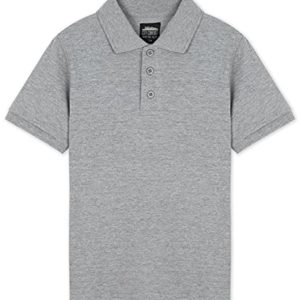 CityComfort Boys’ Polo Shirt School Polo Shirts for Boys 3-16 Years Polo Clothes for Kids and Teenagers (Grey, 15-16 Years, 15_Years)
