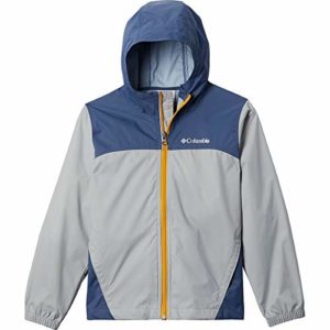 Columbia Boys' Glennaker Rain Jacket, Waterproof & Breathable Grey/Dark Mountain, XXS