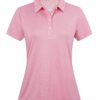EKLENTSON Ladies Short Sleeve Polo Shirts Lady-Fit Shirt Sports T Shirt Lightweight Breathable Golf Polo Tee Shirts Pink,XXL