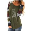 Essentials Women's Classic-fit Short-Sleeve Crewneck T-Shirt Sale Clearance Style Womens Tunic Tops Vest Tops Women UK Cotton Jumper Shirts Women's Long Sleeve Tops Green