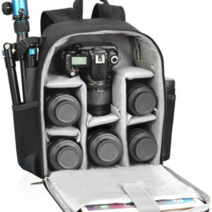 For DSLR Camera Backpack Compatible With Canon, Nikon, Sony, Lens Accessories