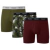 Hanes Men's Originals Boxer, Briefs, & Trunks, Maroon/Cargo Olive, S