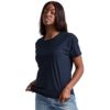 Hanes Originals Tri-Blend, Lightweight T-Shirt for Women, Relaxed Fit, Athletic Navy Pe Heather, XL