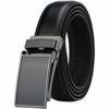 HIMI Men's Comfort Genuine Leather Ratchet Dress Belt with Automatic Click Buckle