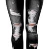 KDF Women's High Waisted Jeans for Women Distressed Ripped Jeans Slim Fit Butt Lifting Skinny Stretch Jeans Denim Pants, #4_black, 16