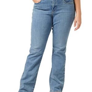 Levi's Women's 315 Shaping Bootcut Jeans Slate Ideal Clean Hem (Blue) 34 30