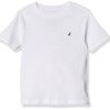 Nautica Boys' Short Sleeve Coast Crew Neck T-Shirt, White, 3 Years