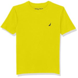 Nautica Boys' Short Sleeve Solid Crew Neck T-Shirt, Sulphur Spring Coast, 2T
