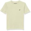 Nautica boys Short Sleeve Solid Crew Neck T-shirt T Shirt, Ambrosia Coast, 5T US