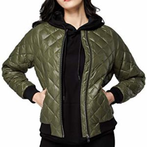 Orolay Women's Lightweight Down Coat Packable Diamond Quilted Puffer Jacket Armygreen M