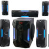 Rockville HTS56 1000w 5.1 Channel Home Theater System/Bluetooth/USB+8" Subwoofer