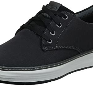 Skechers Men's Moreno Canvas Oxford, Black (BLK 017), 7 Medium US
