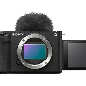 Sony ZV-E1 | Full-frame Mirrorless Interchangeable Lens Vlog Camera (Compact and Lightweight, 4K60p, 12.2 Megapixels, 5-Axis and Digital Stabilisation System, Large Battery Capacity) Black