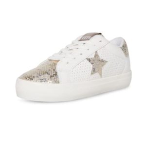Steve Madden Women's Starling Sneaker, Metallic Snake, 8 UK