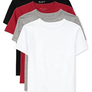 The Children's Place 4 Pack Boys Short Sleeve Basic Layering T-Shirt