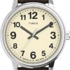 Timex Easy Reader Men's 43mm Brown Leather Strap Watch TW2V21300